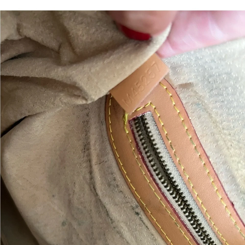 Louis Vuitton Brown Monogram Messenger Bag with Gold Hardware
